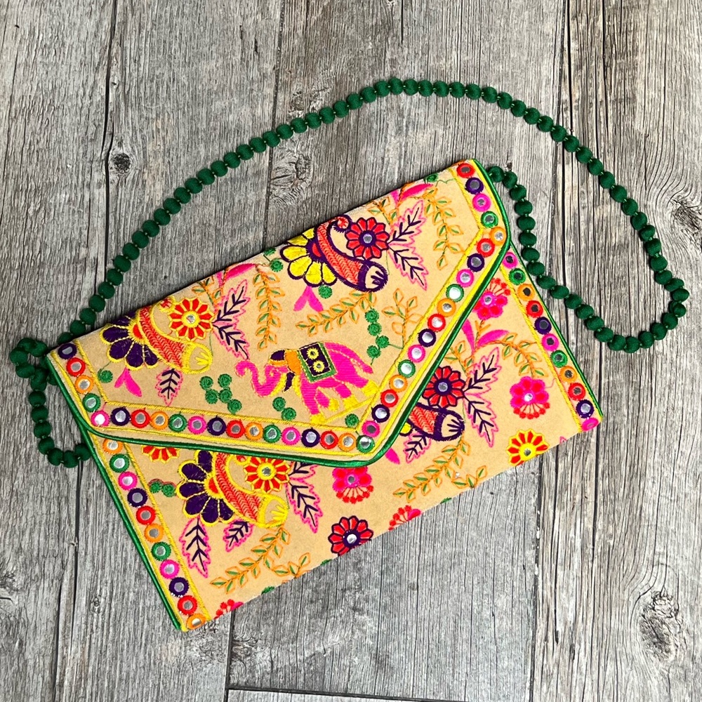 Embroidered purse
